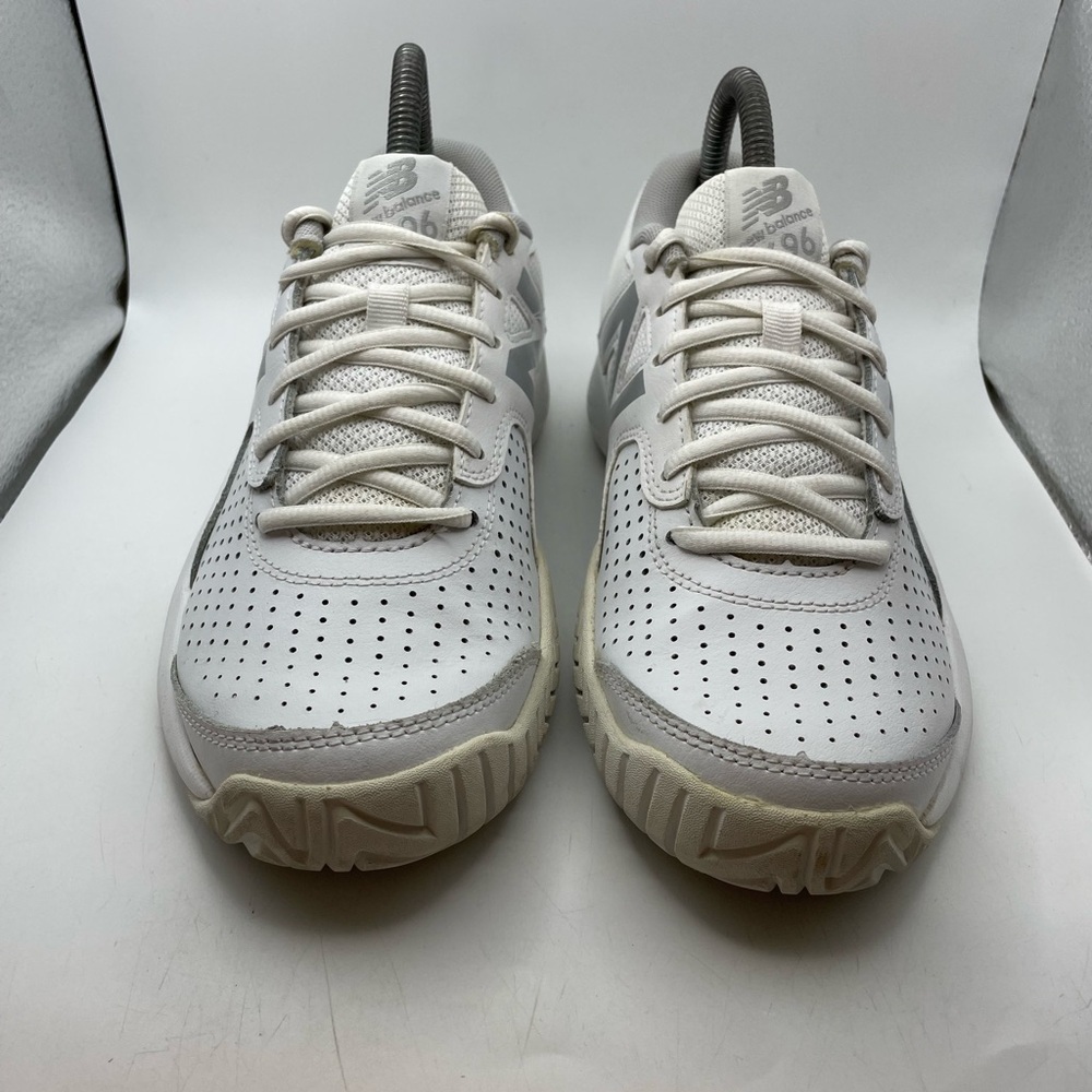 New Balance 696v3 women’s white tennis sneakers size 7.5 - Picture 4 of 10